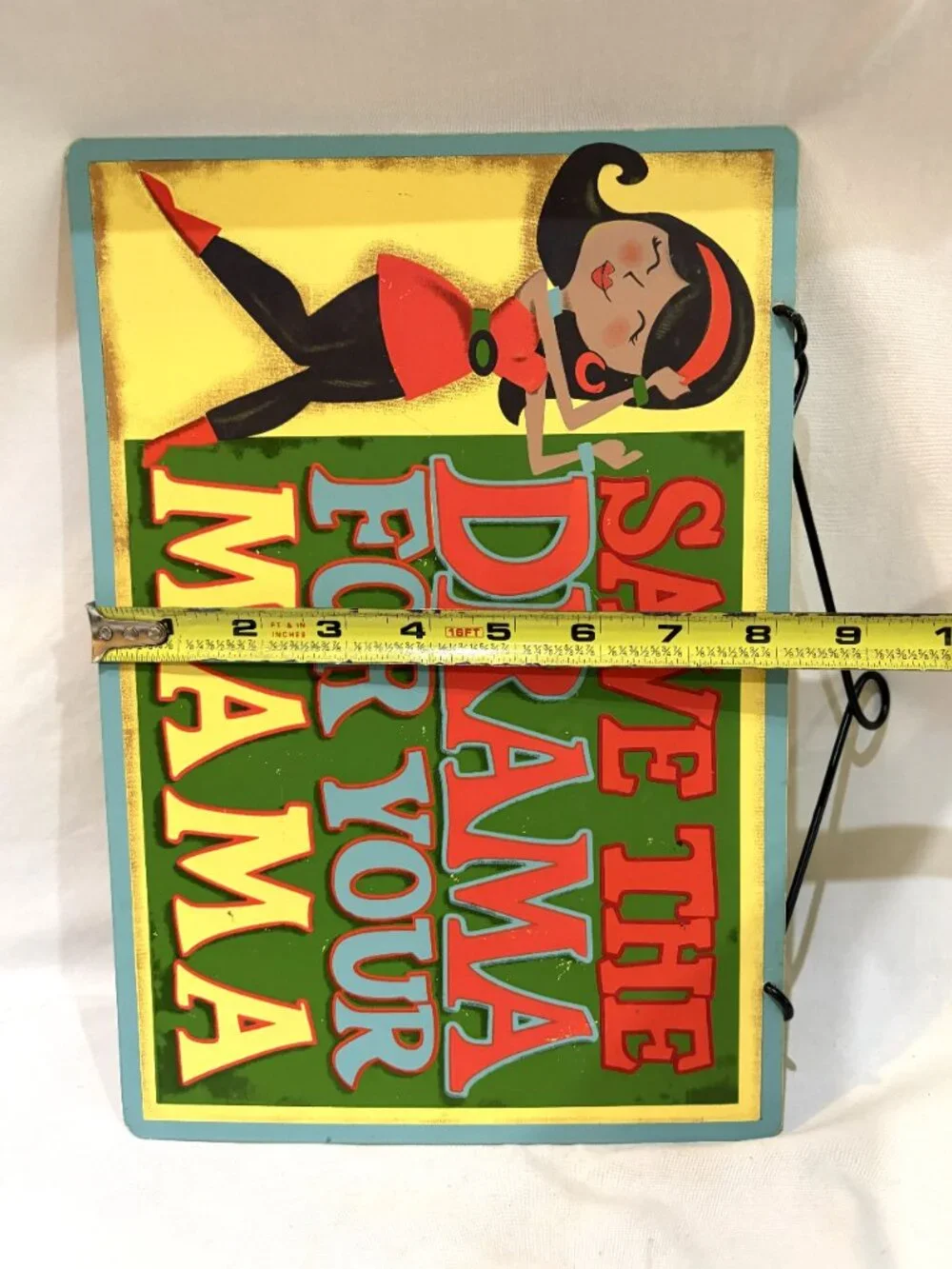 Metal Sign Save The Drama For Your Mama Wall Hanging Sign